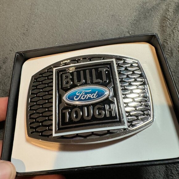 Ford Belt Buckle Built Tough Spec Cast Authentic Officially Licensed Collectible - Picture 2 of 13